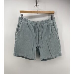 Faherty Shorts Size M Corduroy Organic Cotton Drawstring Blue